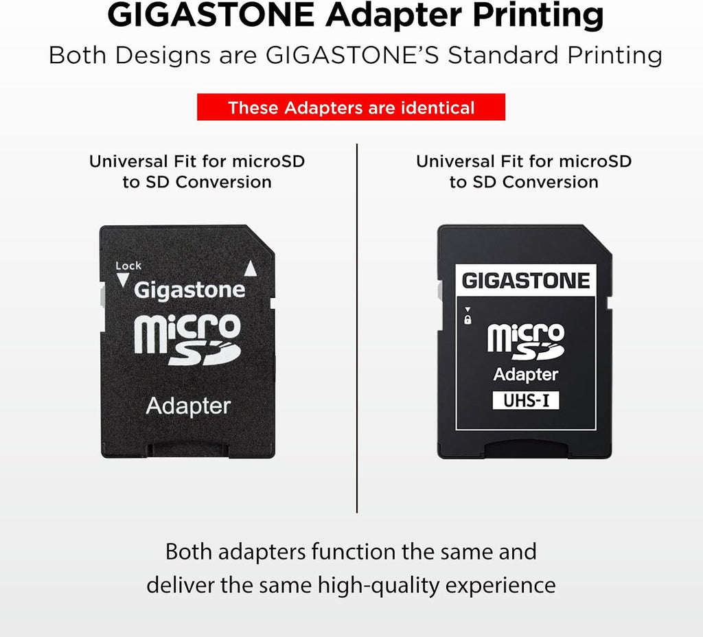 GIGASTONE 64GB Micro SD Card 2-Pack, A1 V30 4K Video Recording, Surveillance Security Cam Action Camera Drone Professional, 90MB/s Micro SDXC UHS-I U3 Class 10