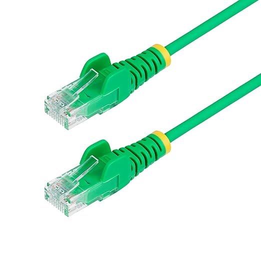 StarTech.com 25ft Green Slim CAT6 Ethernet Cable, Snagless RJ45, 28AWG Bare by StarTech