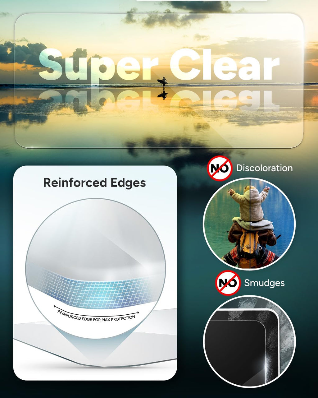 ZAGG InvisibleShield Glass Elite iPhone 15 Plus Screen Protector - 5X Stronger with Reinforced Edges, Scratch & Smudge-Resistant Surface, Easy to Install