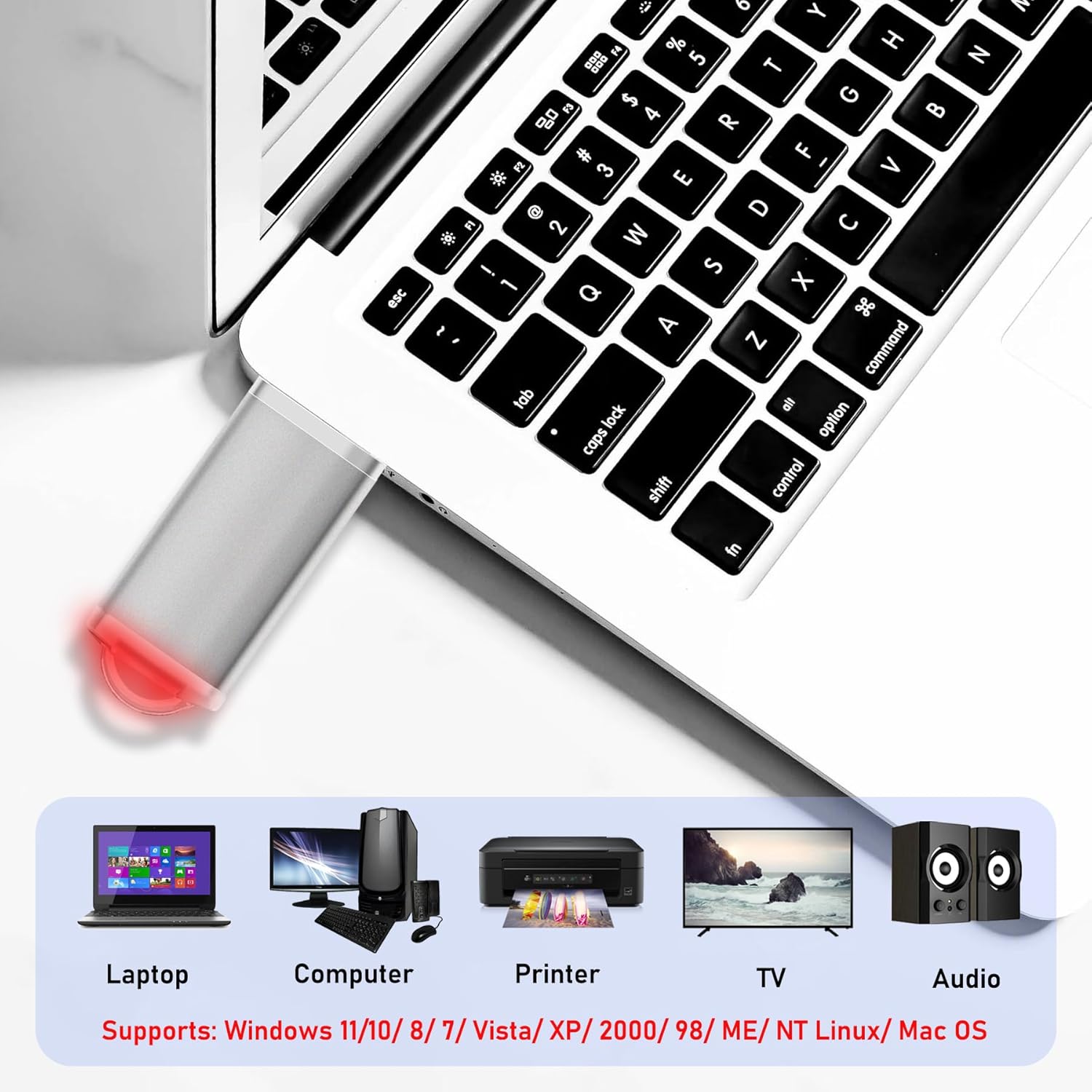 USB Thumb Drive 1GB Flash Drives 20 Pack, Nicepicten Memorias USB 2.0 Memory Stick Fat Flash Zip Drive 1 GB Jump Drives Multipack Pendrive with Landards and Lables (Sliver 1GB, 20 Pieces)