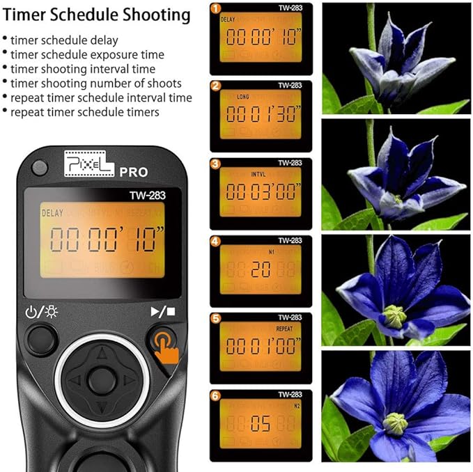 Pixel TW-283 DC0 Wireless Camrea Shutter Release Remote Control Compatible - Image 4