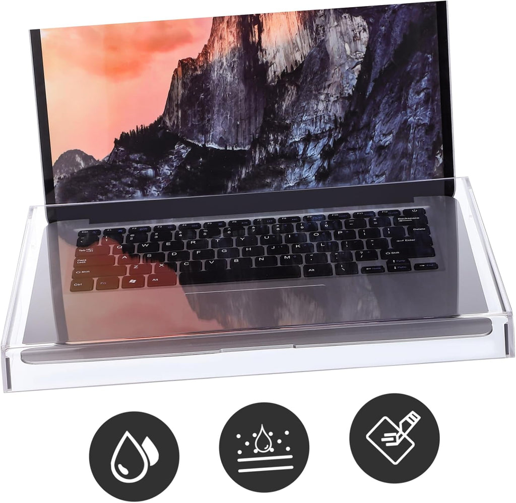 Transparent Acrylic Keyboard Cover - Waterproof and Dustproof Protector for Laptop and Desktop Keyboards Versatile Accessory