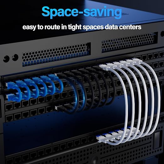 Cat6A Ethernet Cable Shielded 10Gbps 10 ft, Slim Shielded Ethernet Cable Cat 6 - Image 5