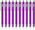 TCD 10 Pack Stylus Pen for Touch Screen, Universal Capacitive Digital Stylus Pen for iPad, iPhone, Tablet, Laptop – Premium Thick Styluses for All Touchscreen Devices with Rubber Tip, Purple