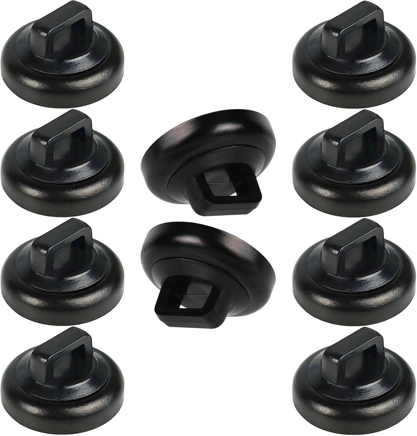 Magnet Zip Tie Mount Clips Magnetic Zip Ties Mount Base Holder Strong Wire Cable Holder Mount Wire Clips Management for Home Office Marine Electrical Wiring (D19 10 Pcs)