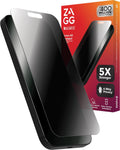 ZAGG InvisibleShield Glass Elite Privacy iPhone 15 Screen Protector - 5X Stronger with Reinforced Edges, 2-Way Privacy Filter, Scratch & Smudge-Resistant Surface, Easy to Install