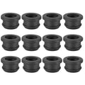 PATIKIL 19mm / 3/4 Inch Drill Hole,9/16 Inch ID Rubber Grommets, 12Pcs Top Hat Grommet for Wiring Eyelet Ring Gasket Automotive Firewall Cable Hole Plugs Wires Protection, Black