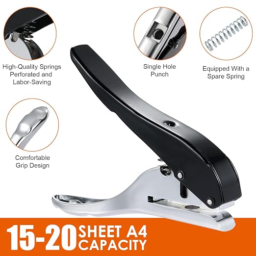 Hole Punch 1/4 inch-6mm Single Hole Punch, Heavy Duty Hole Puncher Single - Image 5