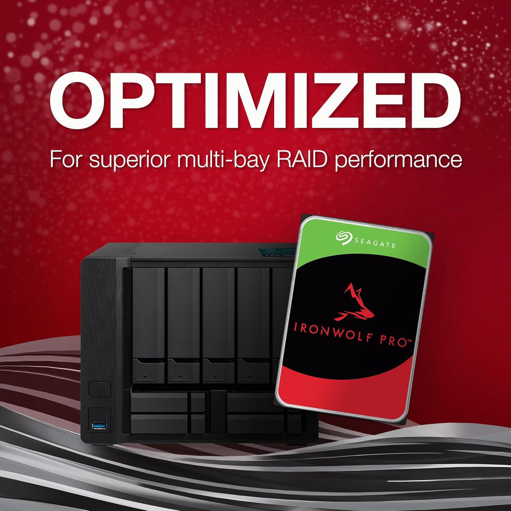 Seagate IronWolf Pro 28TB Enterprise NAS Internal HDD Hard Drive – CMR 3.5 Inch SATA 6Gb/s 7200 RPM 512MB Cache for RAID Network Attached Storage, Rescue Services (ST28000NT000)