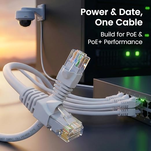 GEARit Cat 6 Ethernet Patch Cable 7 ft White Cat6 Patch Cables 7ft - Image 7