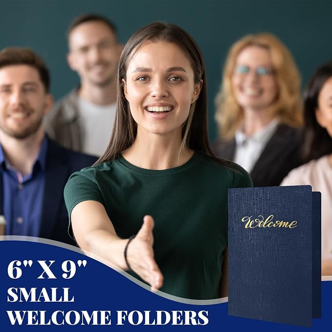 Affrolling 100 Pack 6 x 9 Inch Welcome Pocket Folders Church Visitor Welcome - Image 4