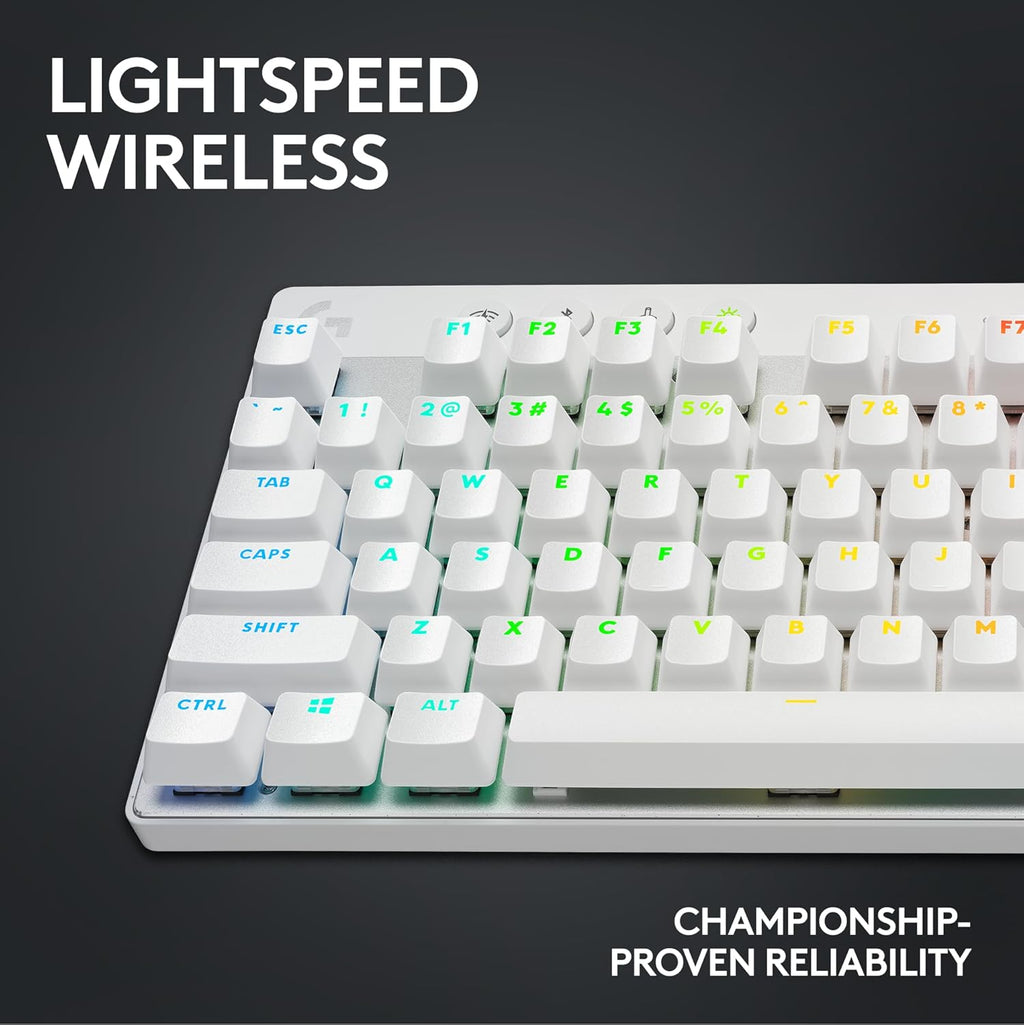 Logitech G Pro X Superlight 2 Lightspeed Wireless Gaming Mouse + G Pro X TKL Lightspeed Wireless Gaming Keyboard (Tactile) Bundle - White