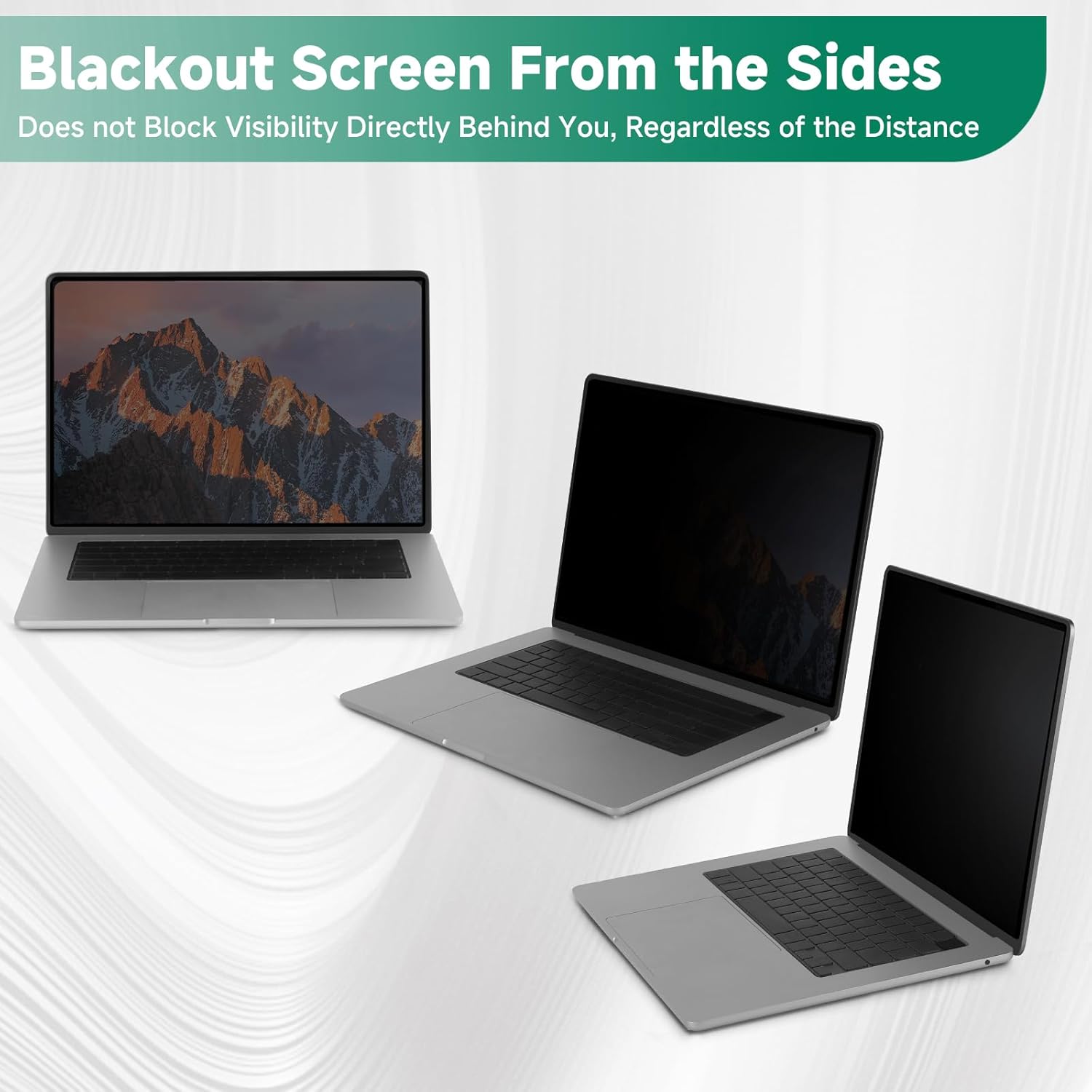 Nano-Suction Laptop Privacy Screen 15.6 Inch 16:9, Removale Screen Privacy Shield for Laptop, Anti Glare, Anti Bule Light, Screen Protector for Lenovo HP Dell Acer Asus Thinkpad