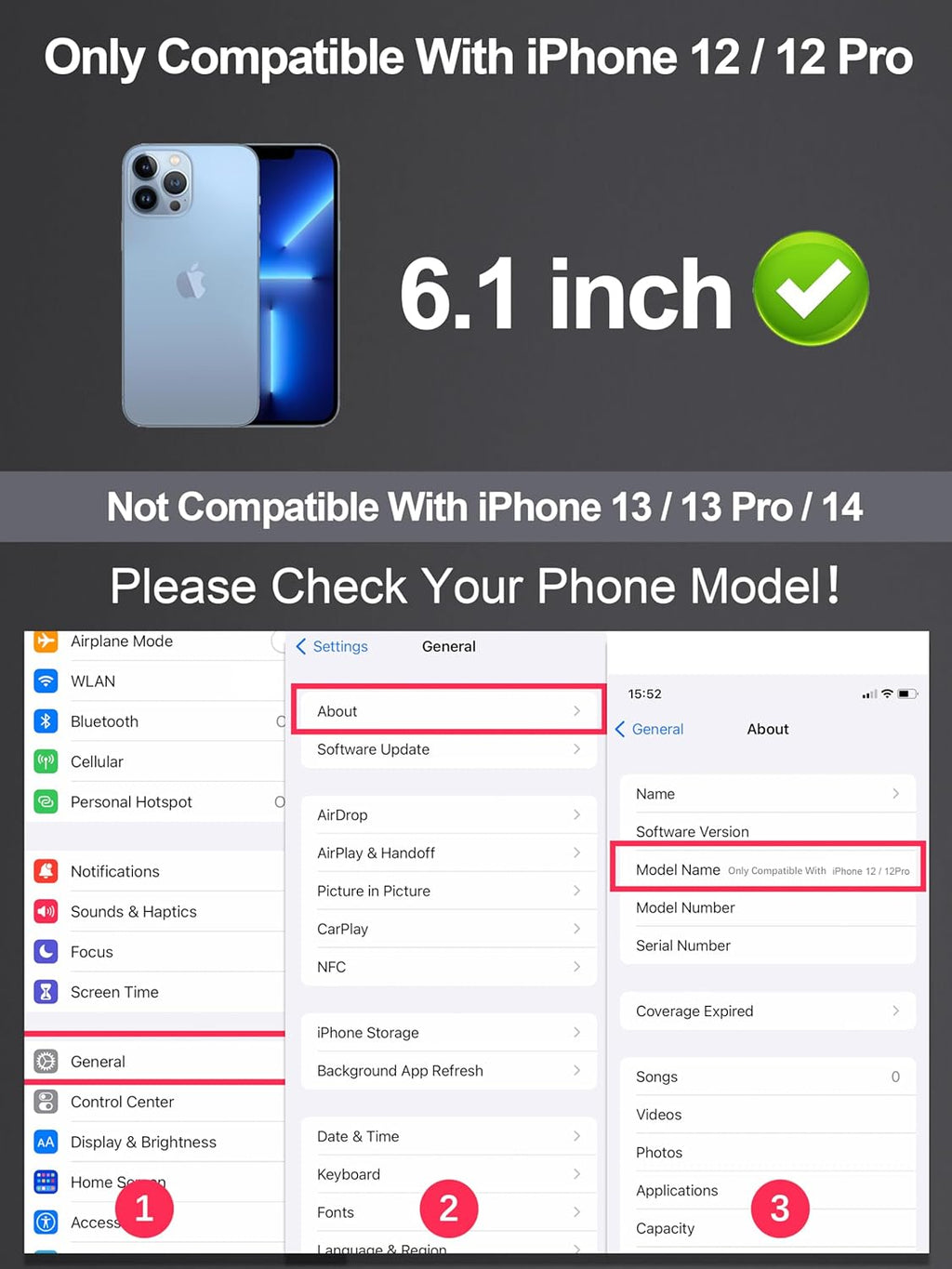 2 Pack Matte Screen Protector for iPhone 12/12 pro -6.1 inch, Anti-Fingerprint & Anti-Glare Screen Protector Tempered Glass Easy Installation
