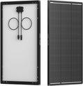 120W Solar Panel ShadowFlux Anti-Shading N-Type 16BB 12 Volt, 25% High-Efficiency, PV Module Power Charger for RV Marine Rooftop Farm Battery and Other Off-Grid Applications