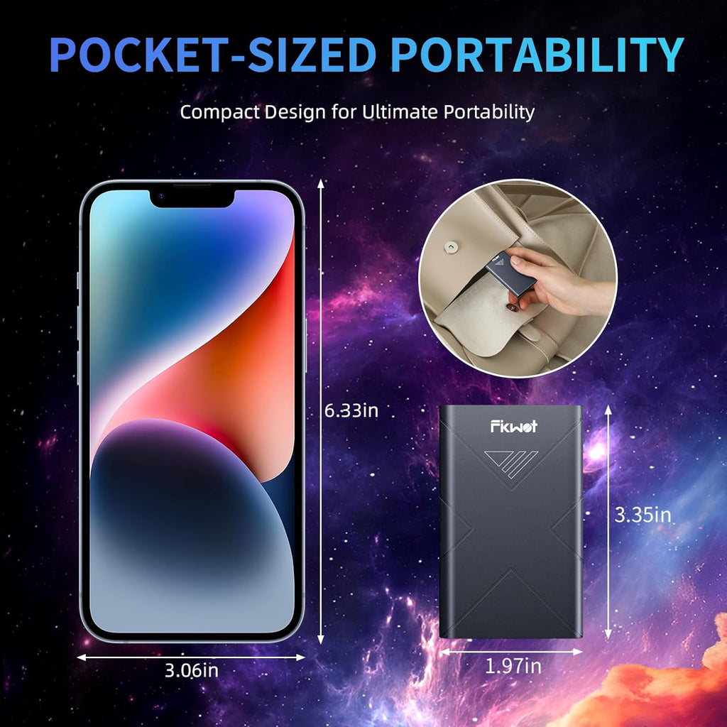 2TB External SSD, Portable SSD, Up to 2000MB/s, USB 3.2 Gen2x2 External Solid State Drives, Compatible with Smart TV, PS5/PS4(Pro), iPhone 15/16, Xbox, Mac & Windows and Other Devices(FP80)