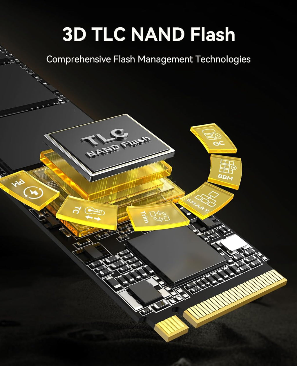 ORICO Industrial SSD 4TB M.2 NVMe SSD, PCIe 4.0 Drive with 7400MB/s Read Speed, Advanced Data Security and Innovative Heatsink, for Edge Computing, Industrial PC, Personal Laptop and PS5 - IG740PRO