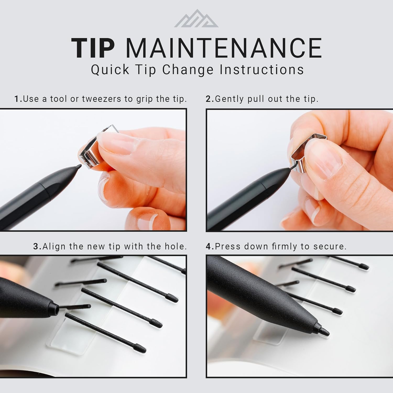 V-Pen Replacement Tips (5-Pack) for Remarkable 2 - Premium Black Stylus Nibs, Ensuring Precision, Easy Installation, Durability for Long-Lasting Use, Ideal for Professional & Creative Applications
