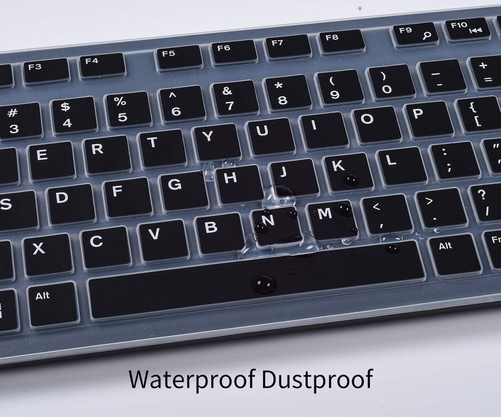 Keyboard Cover for DELL KB216 KB216b KB216t KB216d KB216p Wired & KM636 & Dell Optiplex 5250 3050 3240 5460 7450 7050 & Dell Inspiron AIO 3475/3670/3477 All-in one Desktop Keyboard -Black