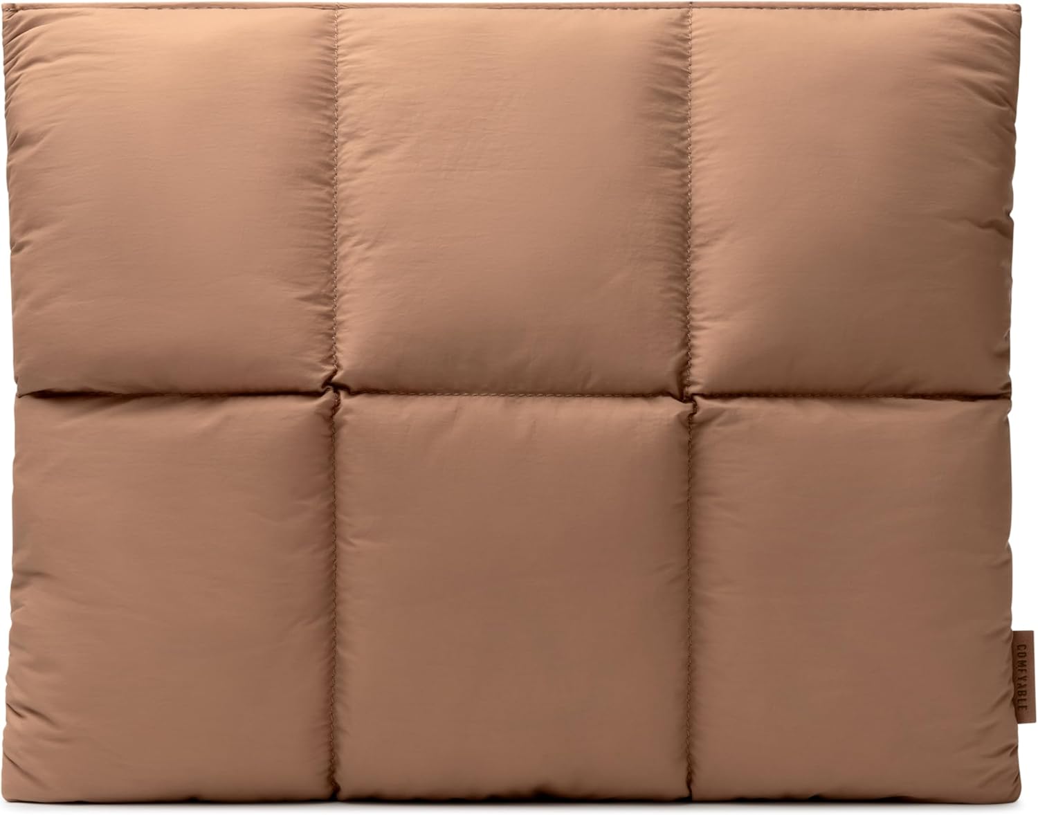 Comfyable Puffy Laptop Sleeve 15 Inch 16 Inch, Quilted Puffer Laptop Carrying Case, Pillow Pouch Compatible for MacBook Air 15 in M4 2025 & MacBook Pro 16 in M4 2024, Brown