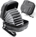 K&F Concept 10 in 1 Lens Filter Case, Hard Shell Camera Filter Pouch Up to 82mm with Hand Strap, Waterproof Camera Lens Filter Storage Wallet for ND UV CPL Filter Pouch