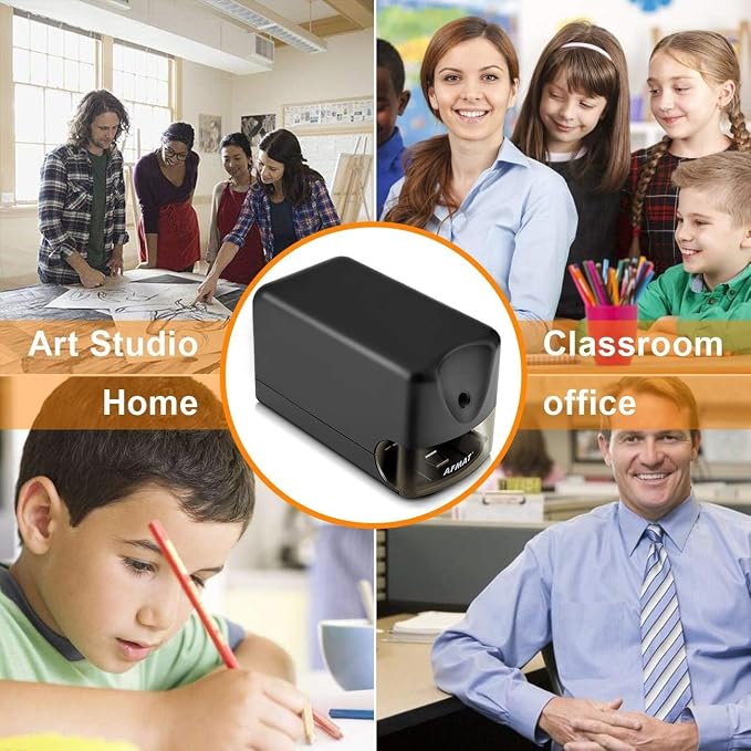 AFMAT 4 Pack Electric Pencil Sharpener, Heavy Duty Pencil Sharpener - Image 7
