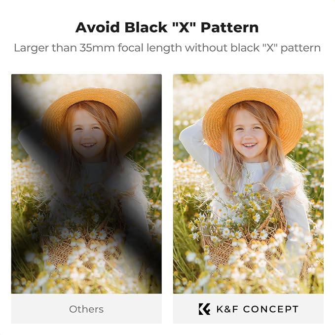 K&F CONCEPT 37mm Black Diffusion Mist Effect 1/4 & Variable ND2-32 & Circular - Image 4