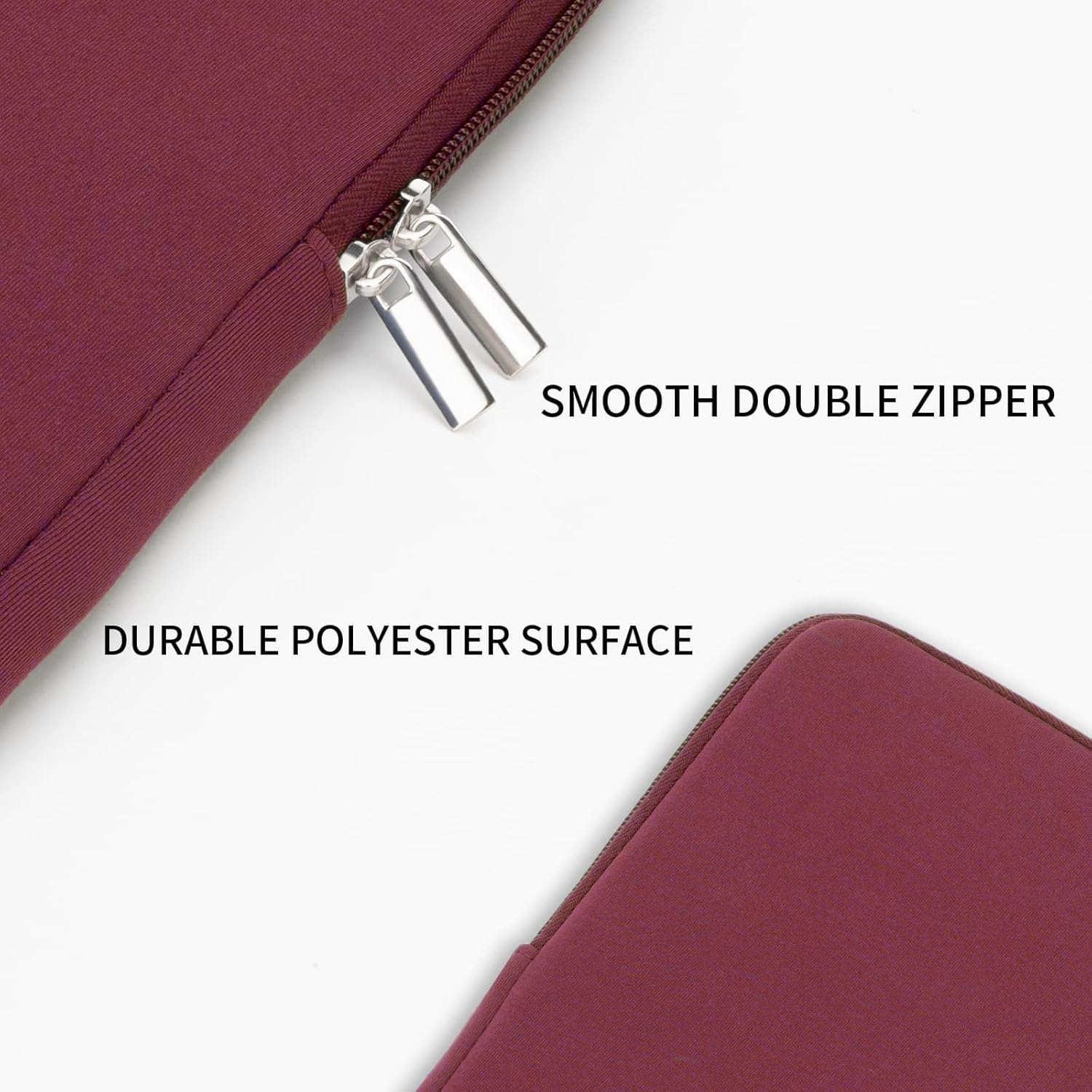 RAINYEAR 11-11.6 Inch Laptop Sleeve Protective Case Soft Lining Carrying Bag Padded Zipper Cover Compatible with 11.6" MacBook Air for 11" Notebook Computer Tablet Chromebook (Red, Upgraded Version)