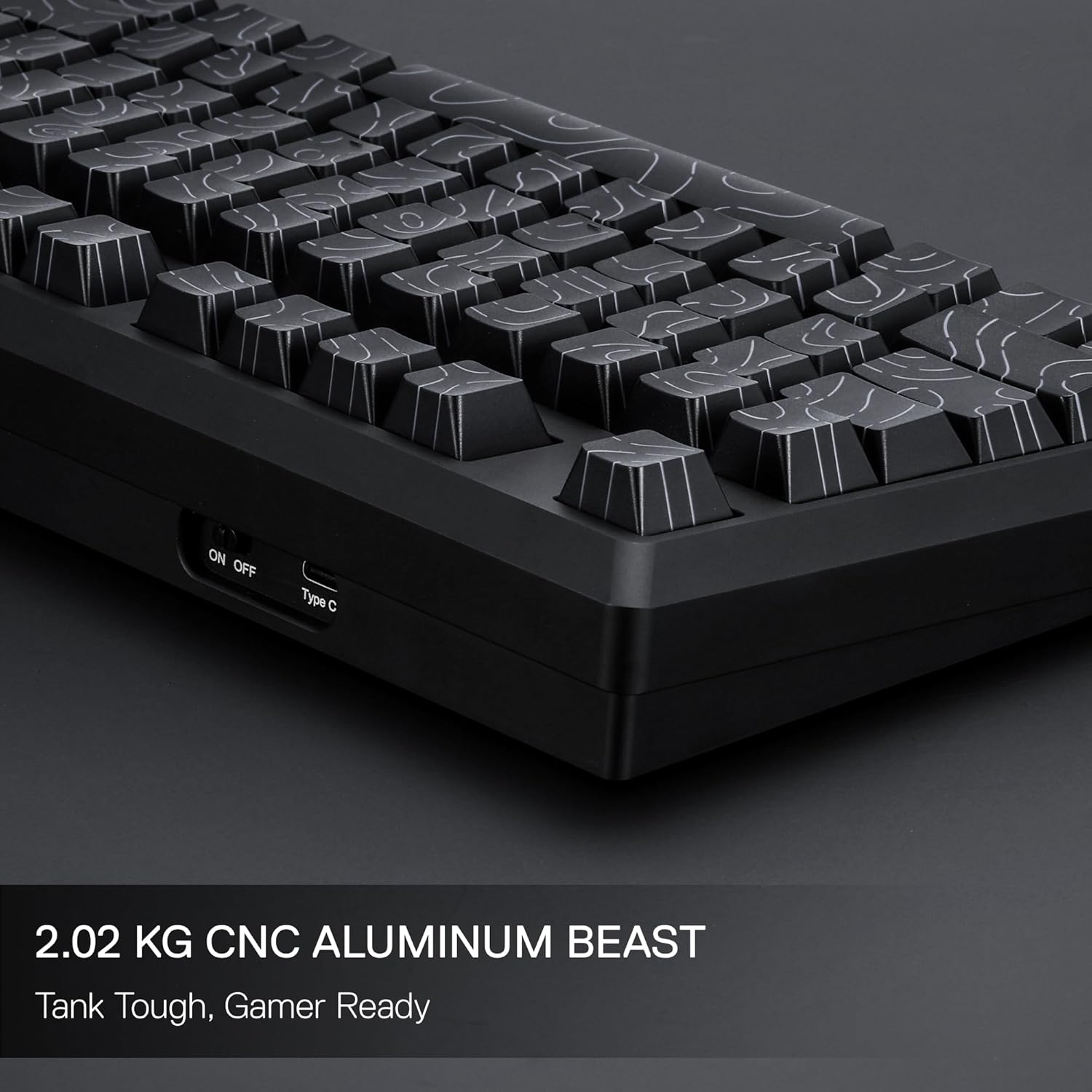 Redragon K737 PRO Wireless 87 Keys Gasket Gaming Keyboard, 80% Premium CNC Aluminum Mechanical Keyboard, Hot-Swap South-Facing LED Socket, 5-Layer Noise Dampening, Side-Printed PBT Contour Line Keycap