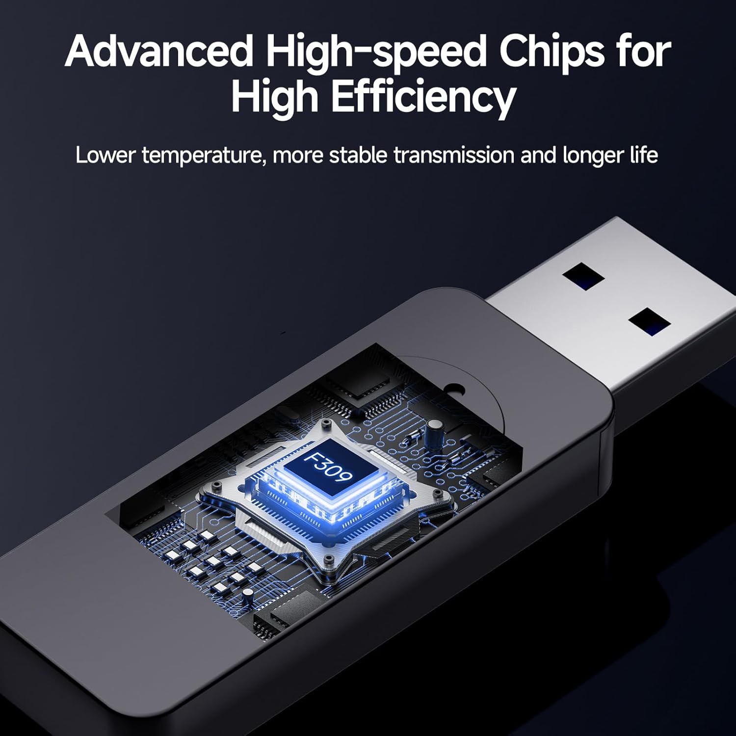 2 Pack 128GB USB Flash Drive, Metal Thumb Drives, USB 3.2 Up to 200MB/s Type A Memory Stick for Storage and Backup, F309