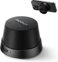 MOMAX Magnetic Portable Bluetooth Speaker - Mini Waterproof Shower Speaker with Bass, 12H Playtime, Outdoor Speaker True Wireless Stereo Pairing for Golf, Beach, Home, Travel, Gift Ideas