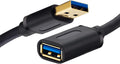 Tan QY USB 3.0 Extension Cable 12Ft, USB 3.0 High Speed Extender Cord Type A Male to A Female for PlayStation, Xbox, USB Flash Drive, Hard Drive, Card Reader,Scanner,Printer,Keyboard 12Ft/4M