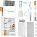 Laptop Cleaning Kit, All in 1 Keyboard Cleaning kit for MacBook iPad iPhone, Compact Keyboard Cleaner with Brush and Spray for Tablet, Airpods, Earbud, Computer Screen, PC Monitor, White