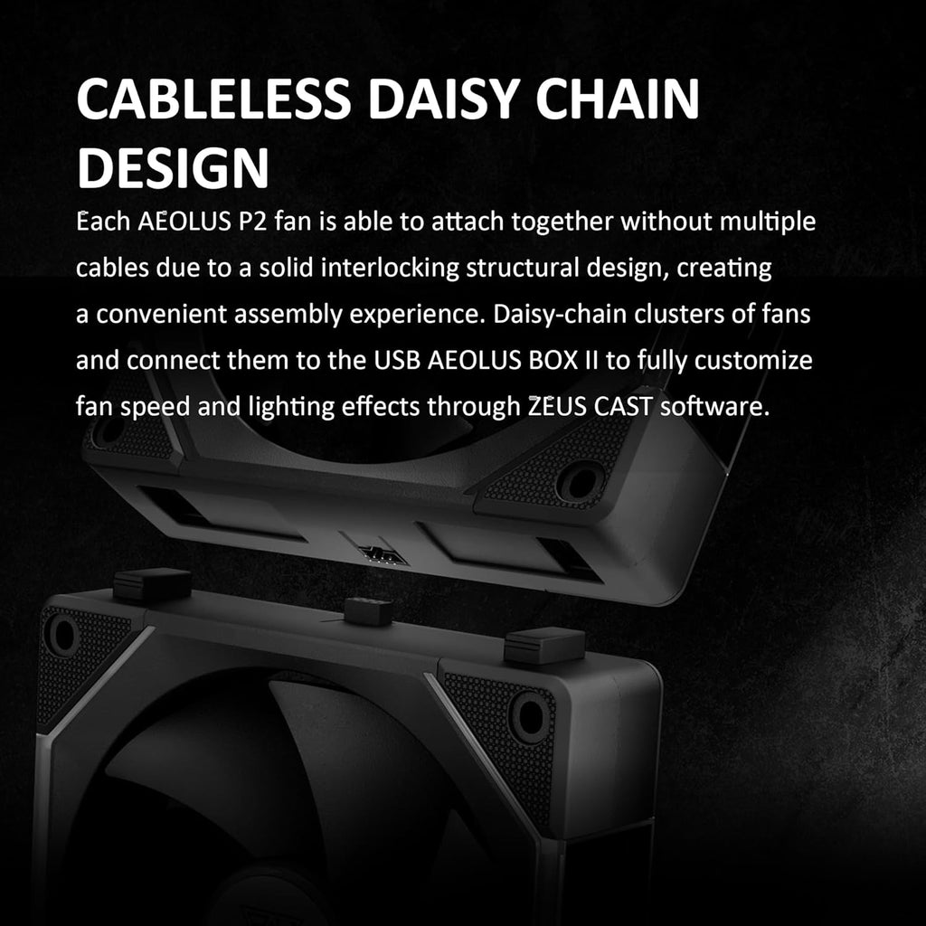 GAMDIAS AEOLUS P2-1203 120mm ARGB PWM Fan (3 Pack, no Hub), Include Reverse Fan Blade x3 & Controller, ARGB Sync, Easy Installation & Cabless Daisy-Chain Design, Silent Operation, Up to 2400RPM, Black