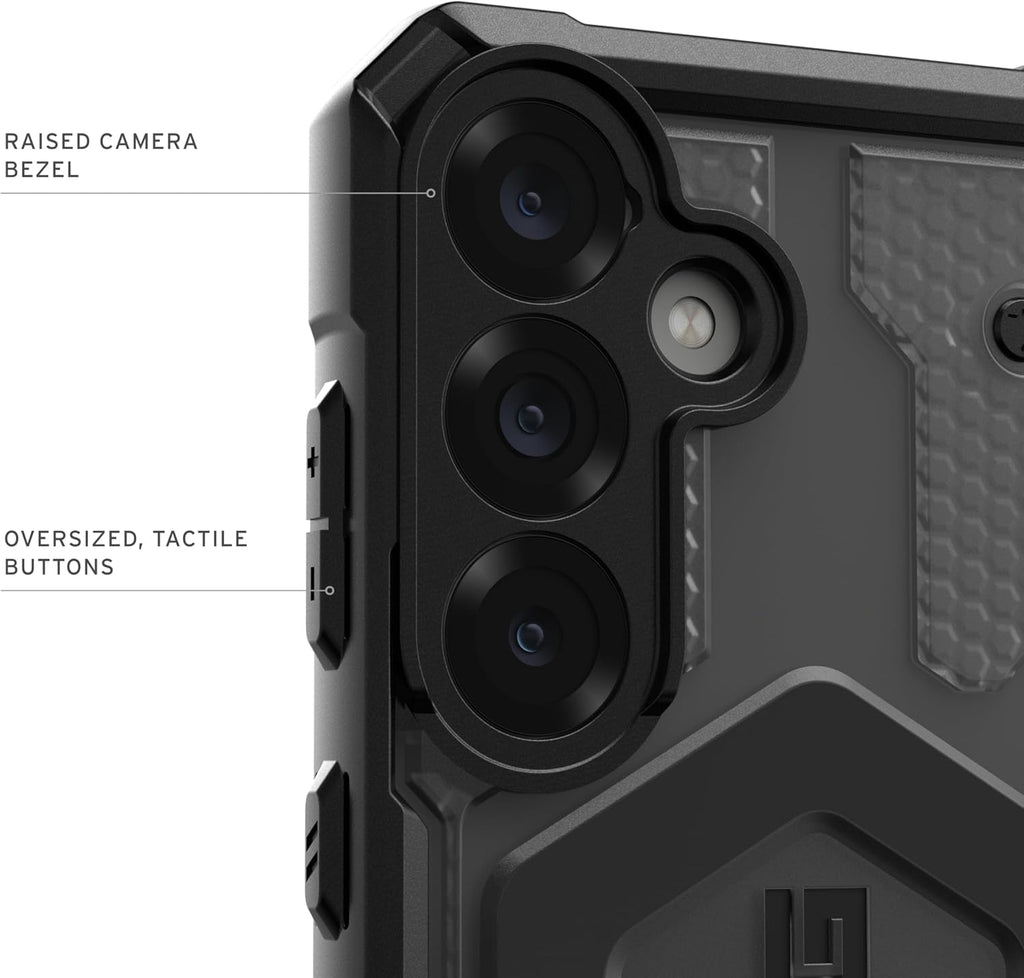 URBAN ARMOR GEAR UAG Designed for Samsung Galaxy S25 Case 6.2" Pathfinder Clear - Compatible with Magnetic Charging Transparent Rugged Military Drop Tested Protective Cover, Ash