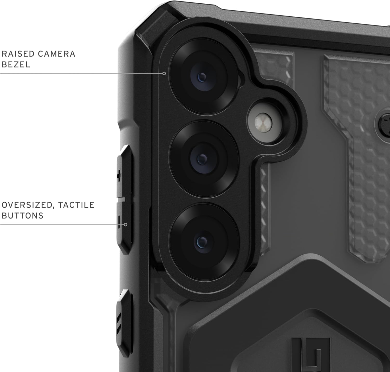 URBAN ARMOR GEAR UAG Designed for Samsung Galaxy S25 Case 6.2" Pathfinder Clear - Compatible with Magnetic Charging Transparent Rugged Military Drop Tested Protective Cover, Ash