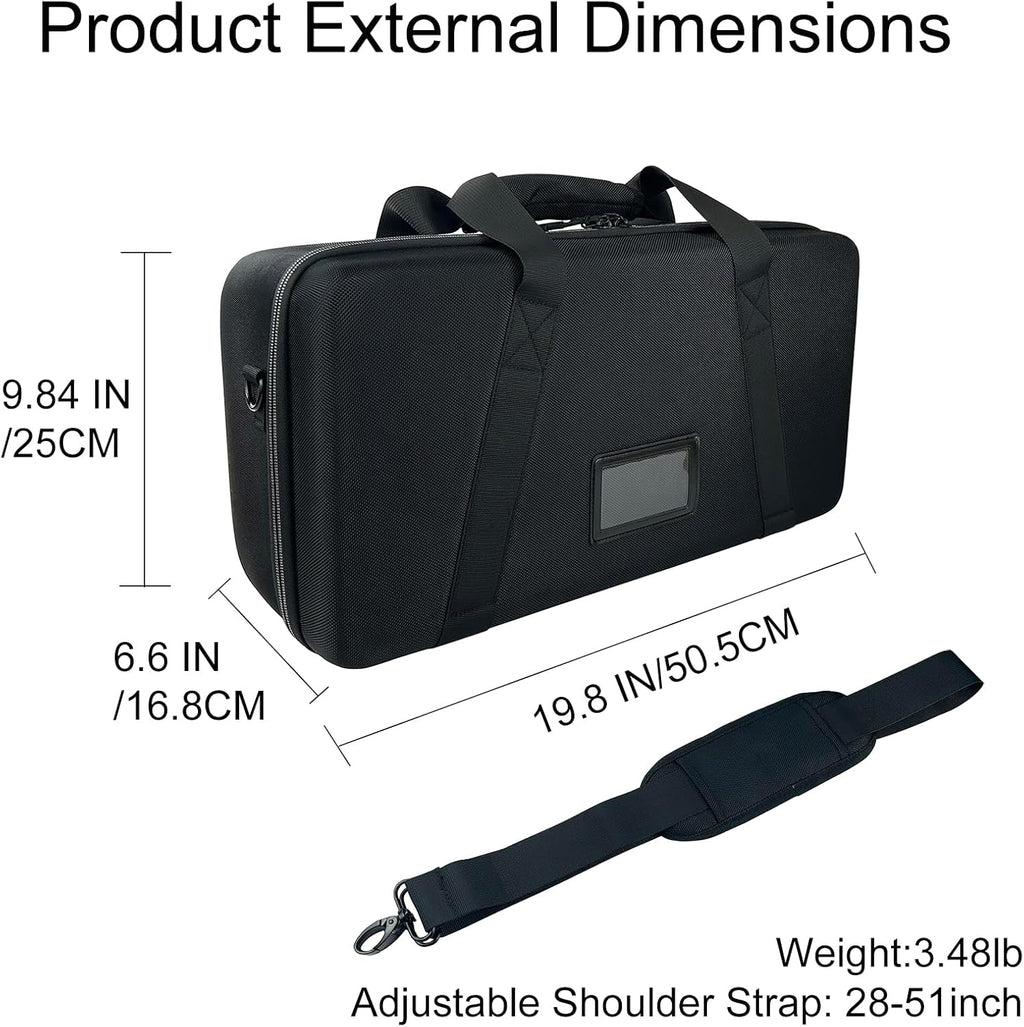 Multi-Purpose EVA Hard Case with Custom Foam Insert for Camera Gear, Precision Instruments, Car Tools, Outdoor Equipment, Interior 19 * 9.25 * 4.8inches