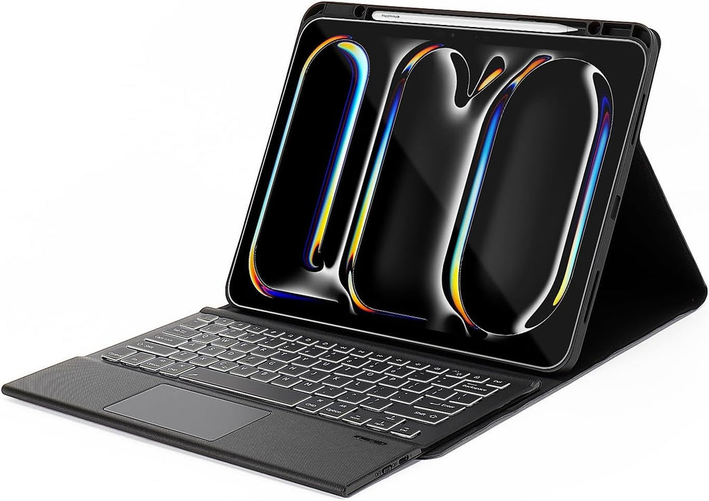 Sahara - Navigate Series Keyboard Case with Track Pad for iPad Pro (M4) 13" 2024, Black, (TB00388)