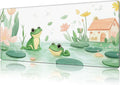 Mouse Pad Large Cute and Whimsical Frogs Non-Slip Gaming Desk Mat with Stitched Edge Laptop Keyboard Desk Pad for Work Home Gaming (35.4 x 15.7 Inches)