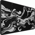 Gaming Mouse Pad, 31.5x15.7 inch Large Extended Computer Keyboard Mouse Mat, Water Resist Non-Slip Mousepad Rubber Base Long XXL Desk Mouse Pad for Gaming, Office & Home, Marble White