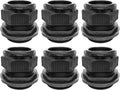 Cable Glands-PENGLIN 2” NPT Nylon Cable Connector,IP68 Waterproof Strain Relief Cord Adjustable Connector With Gaskets for Electrical Box (2 Inch (6-Pack))