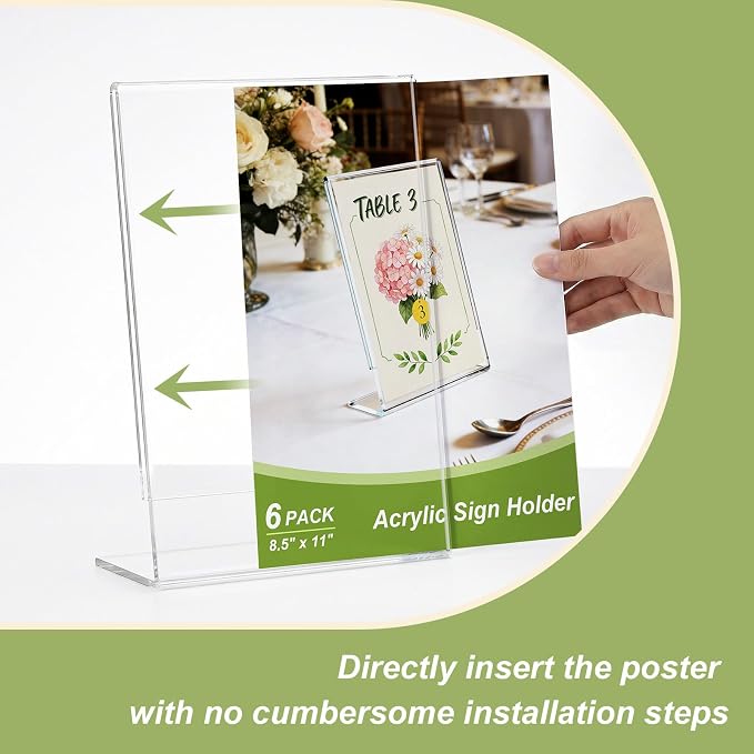 Acrylic Sign Stand Holders - Image 3