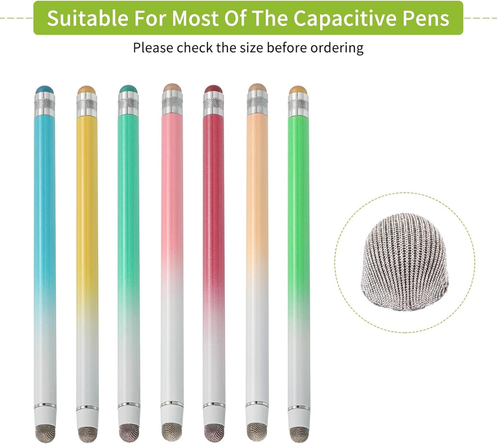 MECCANIXITY 10Pcs Replacement Fiber Mesh Tips for Stylus Pens 8.5mm Suitable for Capacitive Touch Screen,High Sensitivity,Soft,No Scratch Screen Pen Tip