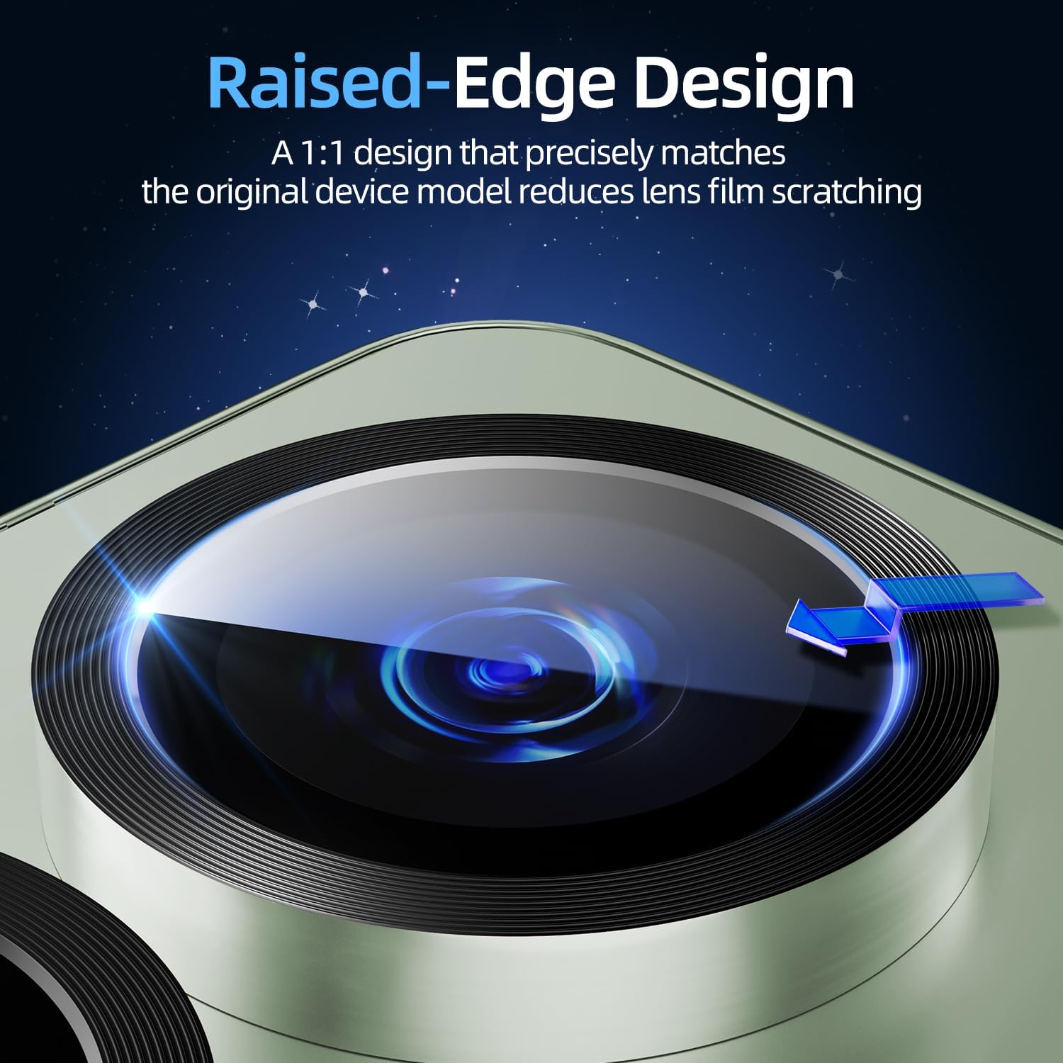X-it Camera Lens Protector for Samsung S25 Plus, 9H Tempered Glass, Independent Metal Aluminum Edge Original Protection Design, Suitable for Phone Case, Anti-scratch, Anti-reflective,Mint