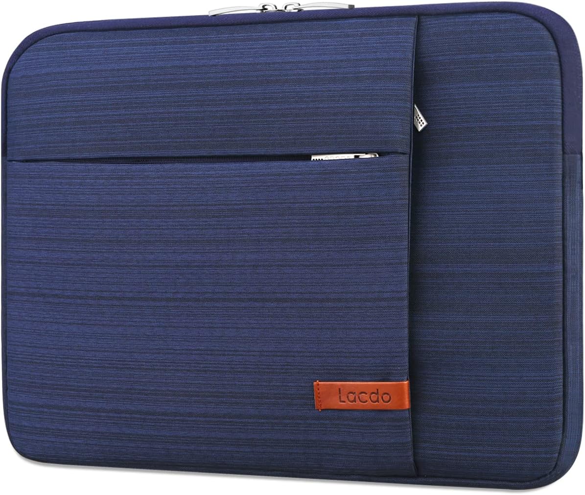 Lacdo 15-15.6 Inch Laptop Sleeve Case for Acer HP Lenovo Dell ASUS Laptop, Acer Aspire 15, HP Pavilion/Envy 15, Dell Inspiron/Latitude 15, Lenovo IdeaPad 15, ASUS ZenBook 15 Computer Bag, Blue