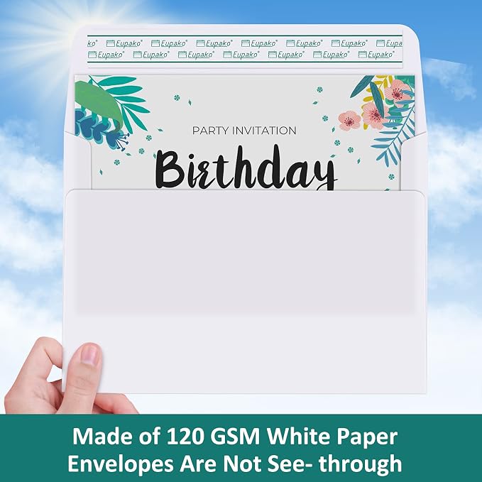 Eupako A6 White Envelopes 4x6, 250 Pack Self Seal Envelopes - Image 4