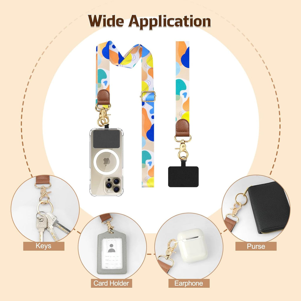 TiMOVO Phone Lanyard Crossbody Wrist Strap, Adjustable Anti-Theft Strap for Smartphone Case