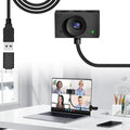 Webcam 1080P for PC, Eye Contact Webcam for Desktop Computer (Grey)