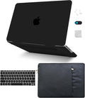 KECC Compatible with MacBook Pro 14 inch Case 2025 2024 2023 2022 2021 Release M4 M3 M2 M1 A3112 A3401 A3185 A2918 A2992 A2779 A2442 Plastic Hard Shell + Keyboard Cover + Sleeve, Matte Black