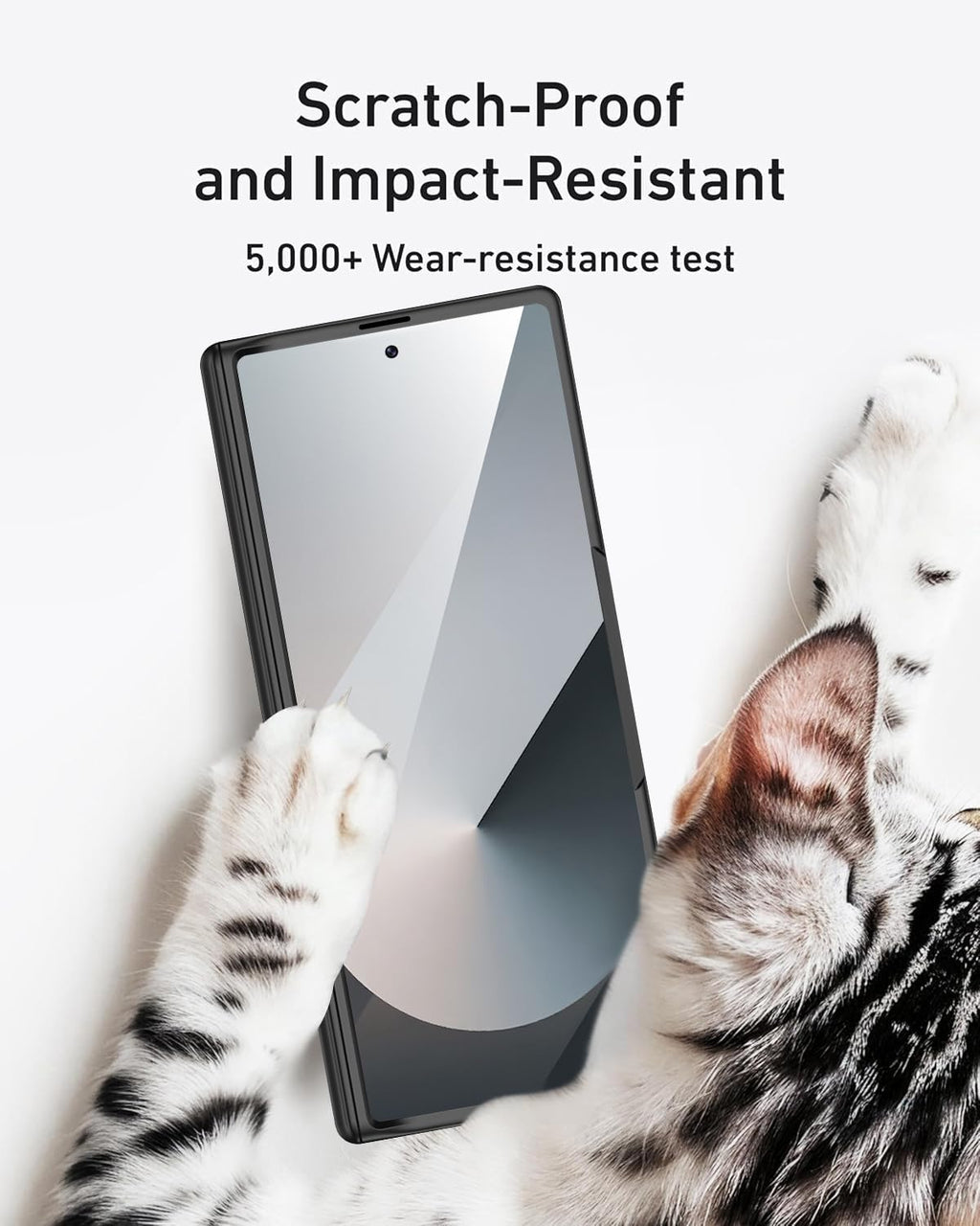Miimall for Samsung Galaxy Z Fold 7 Case with Privacy Screen Protector, [Anti Spy] Built-in Adjustable Kickstand & Magnetic Hinge Protection Full-Body Protective Case for Galaxy Z Fold 7 5G Black